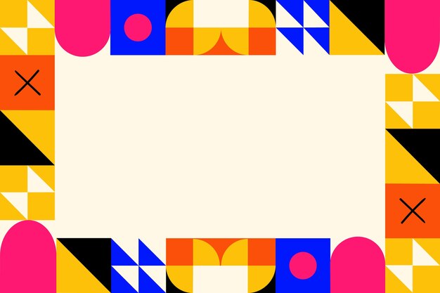 Flat geometric background