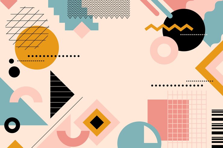 無料Vector フラットな幾何学的な背景