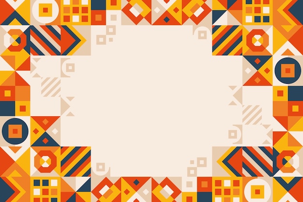 Free vector flat geometric background