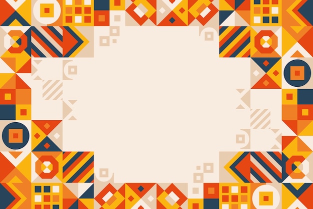 Free vector flat geometric background