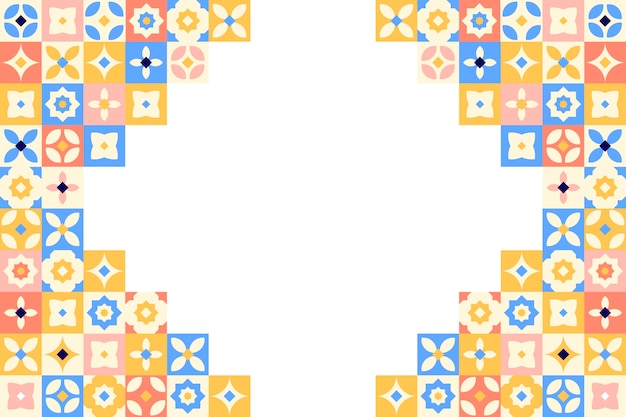 Free vector flat geometric background