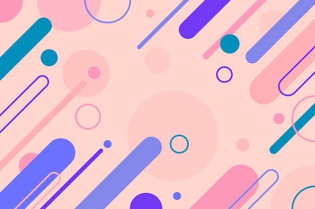 Flat geometric background