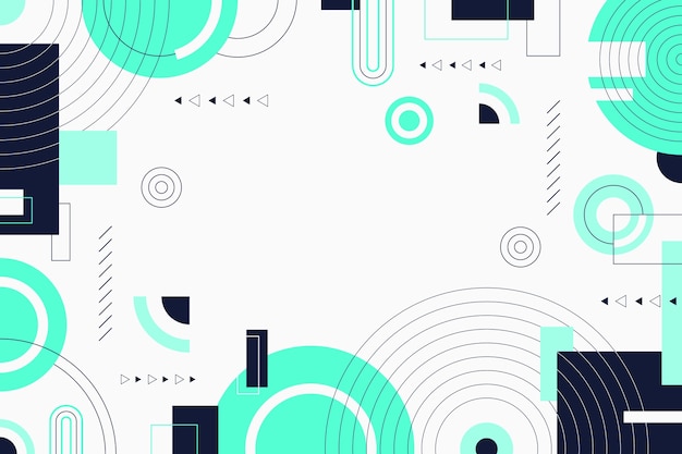 Flat geometric background