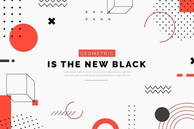 Flat geometric background