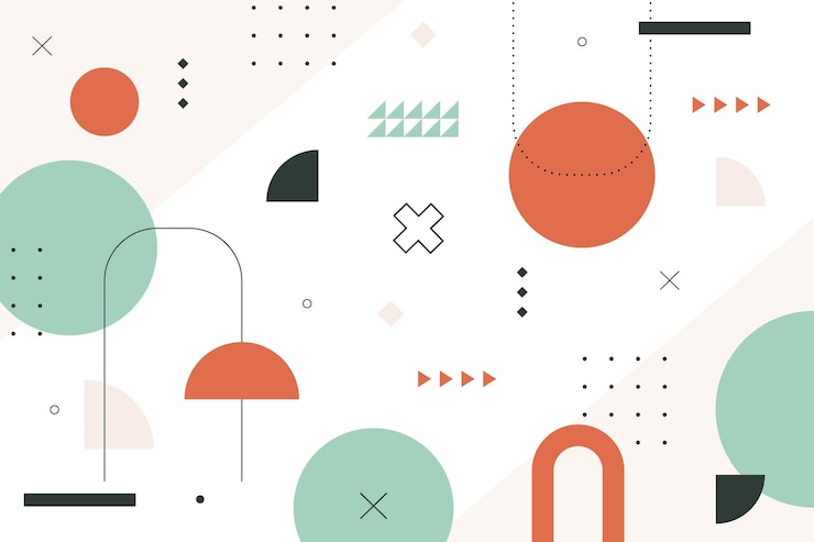 Free Vector flat geometric background