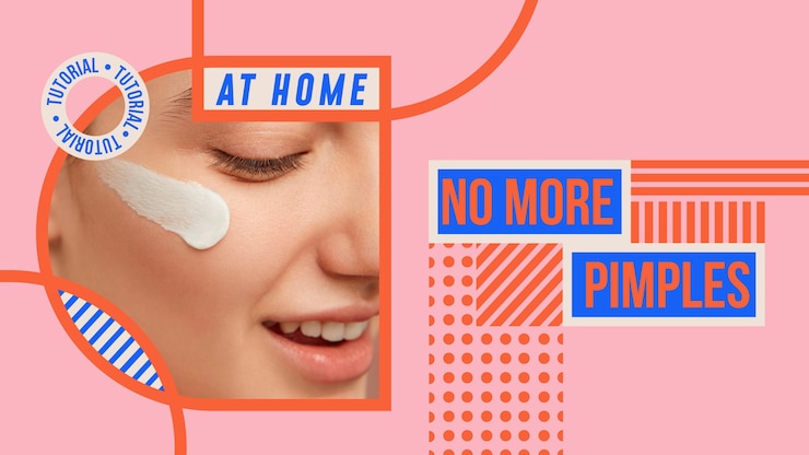 Free Vector flat geometric beauty youtube thumbnail