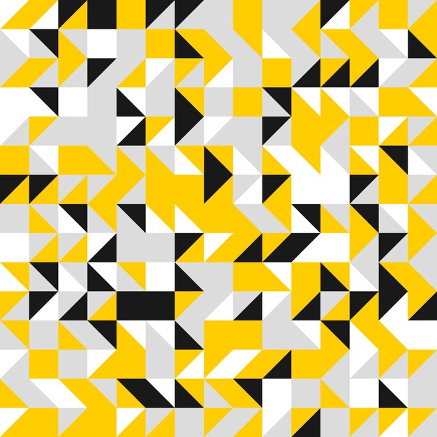 Flat geometric mosaic pattern design