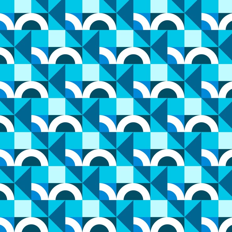 Free Vector flat geometric mosaic pattern design