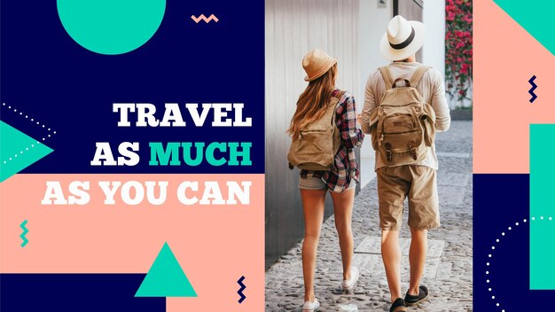Flat geometric travel youtube thumbnail