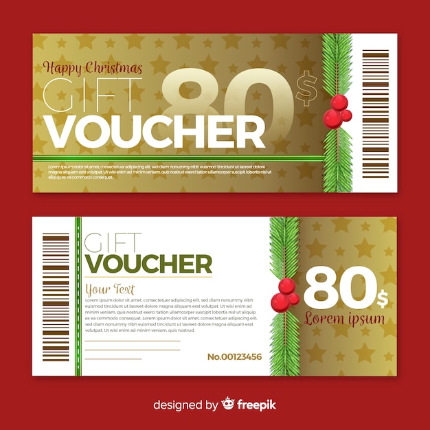 Free vector flat gift voucher