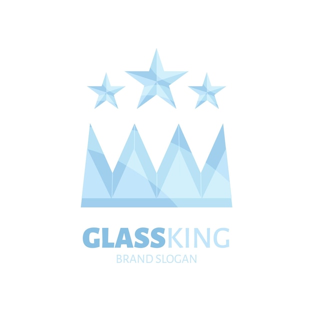 Шаблон логотипа плоского стекла