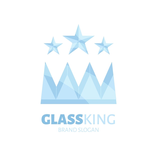 Flat glass logo template