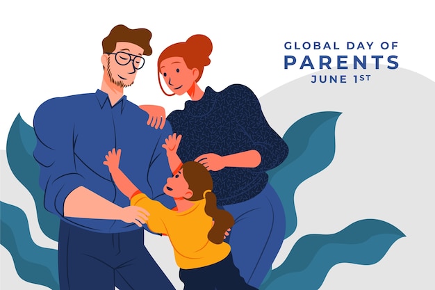 Плоский глобальный день родителей