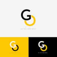 Free vector flat go logo template