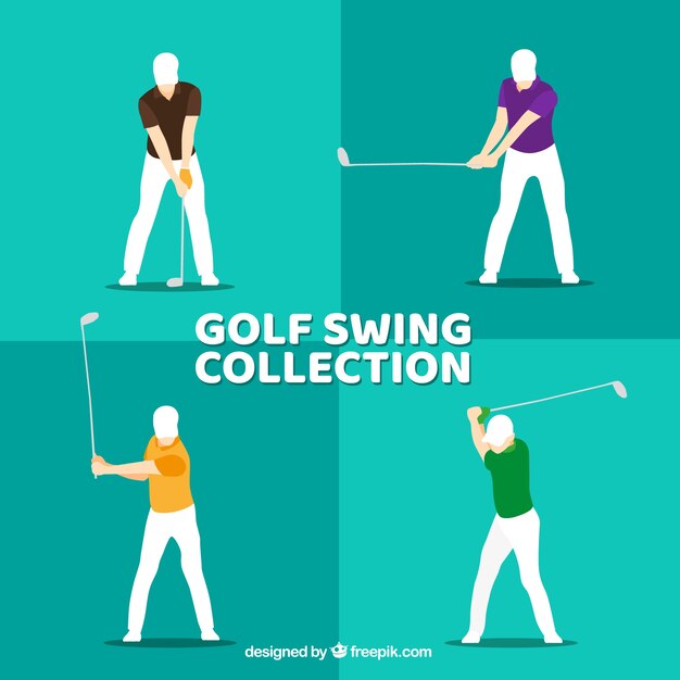 Flat golf swing collection