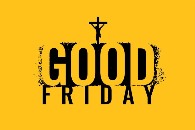 Flat good friday holy week background design