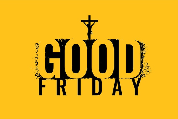 Flat good friday holy week background design