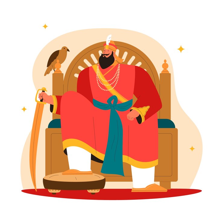मुफ़्त वेक्टर flat guru gobind singh jayanti illustration