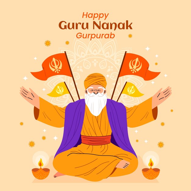 플랫 전문가 nanak gurpurab 그림