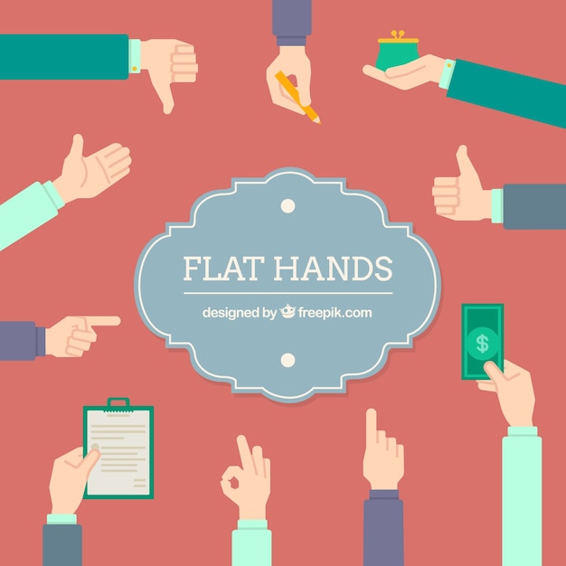 Flat hands collection