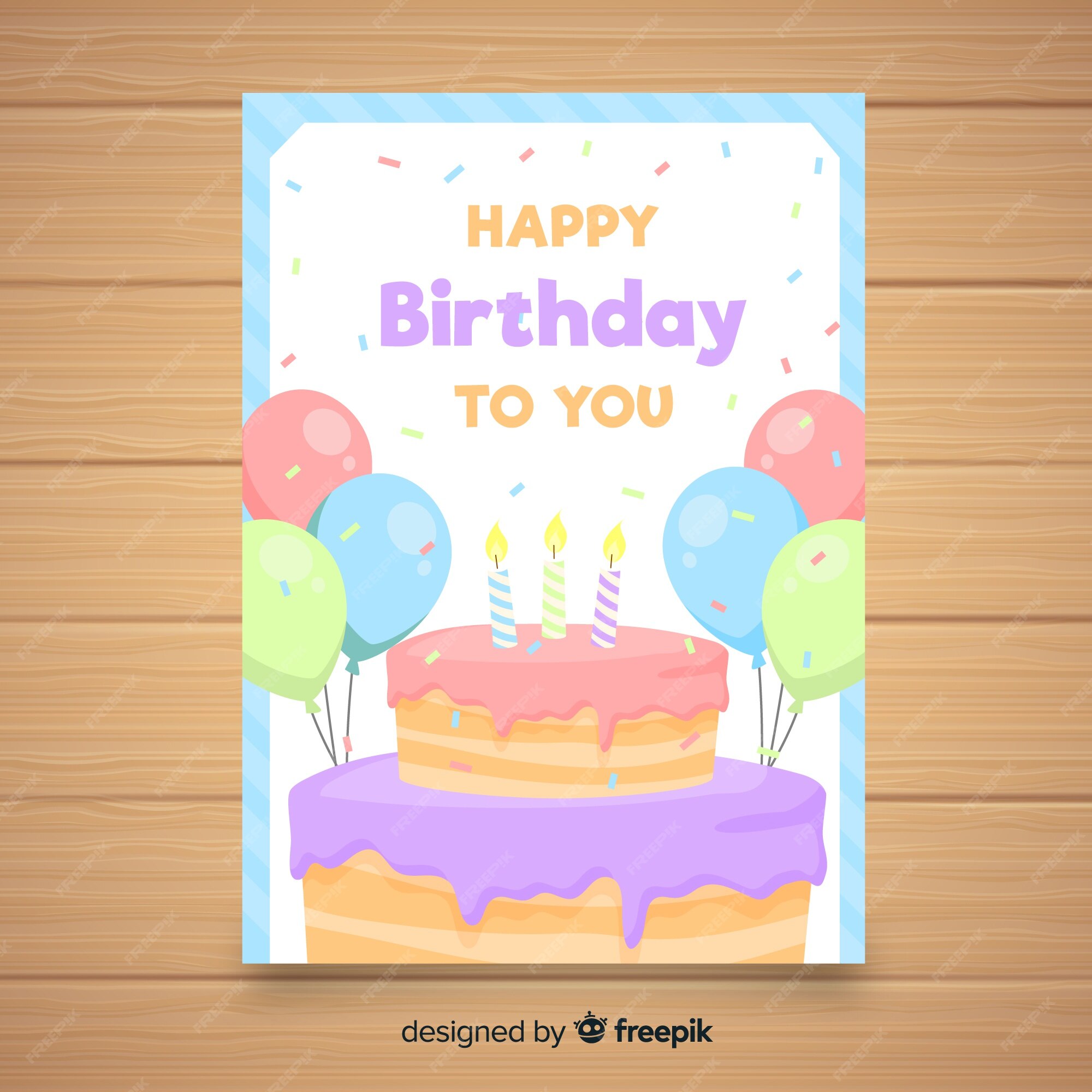 Birthday Card 画像 無料のベクター ストックフォト Psd