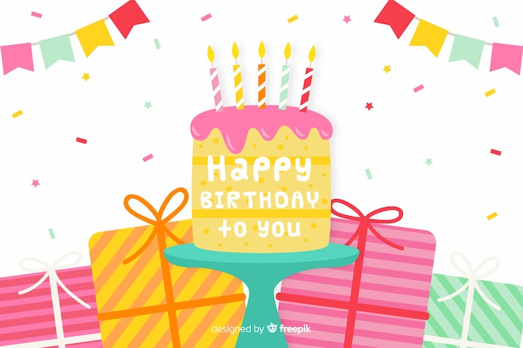 무료 Vector 생일 파티 배경