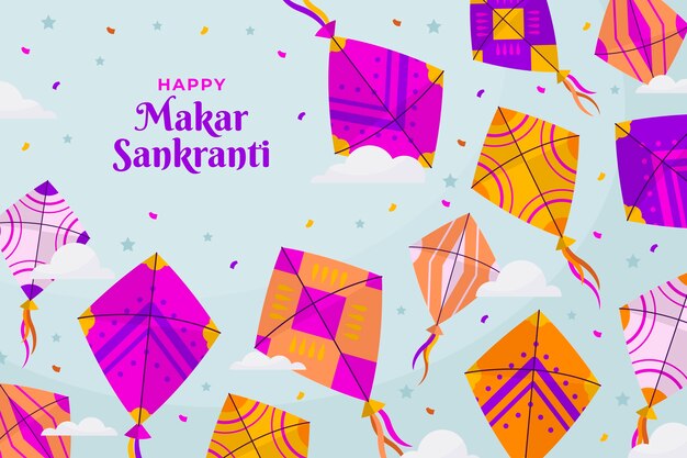 평면 행복 makar sankranti 배경