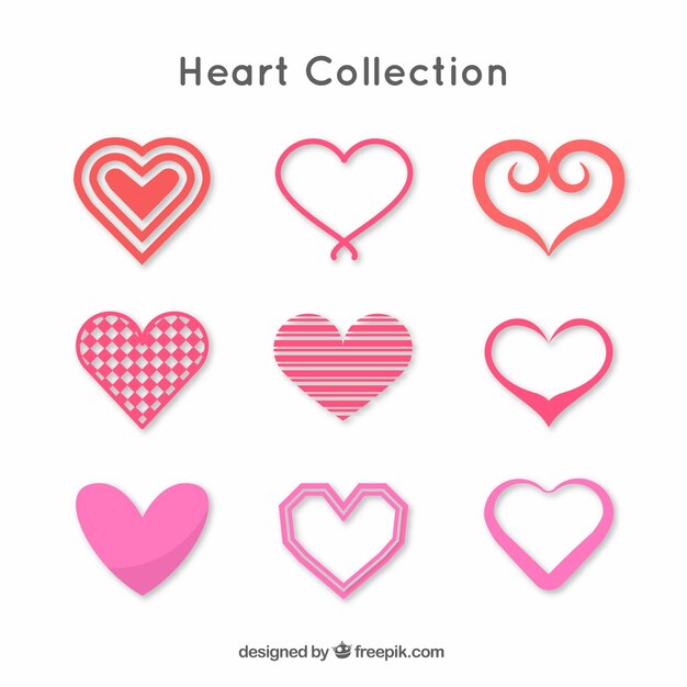 Flat heart collection