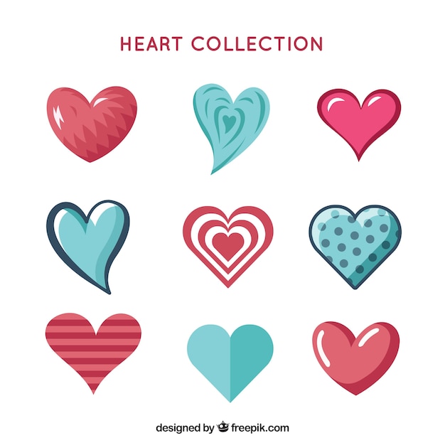 Flat heart collection