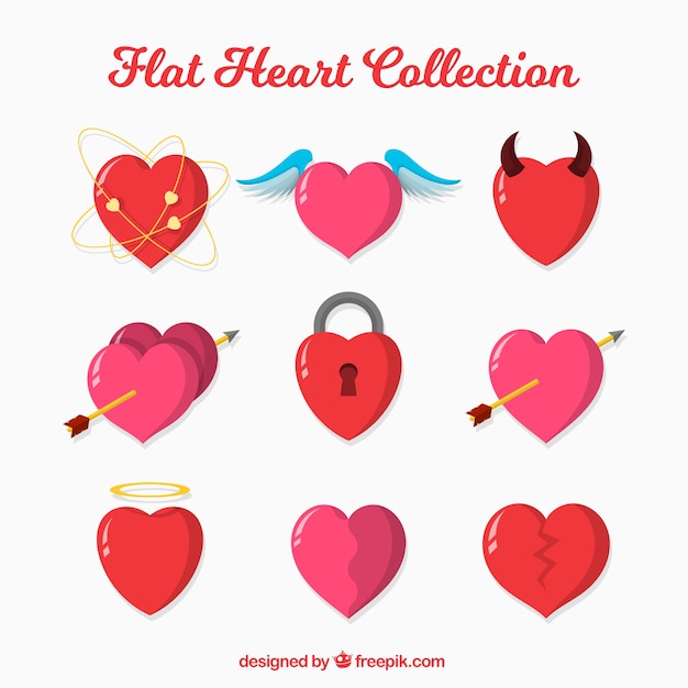 Flat heart collection