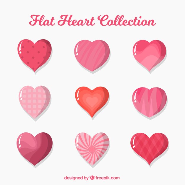 Flat heart collection