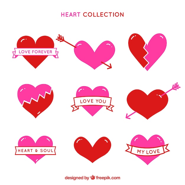 Flat heart collection