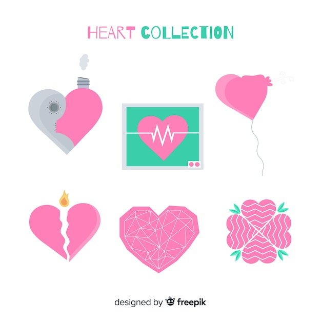 Flat heart collection