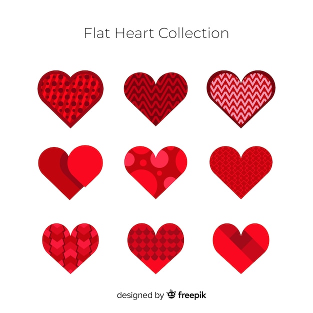 Flat heart collection