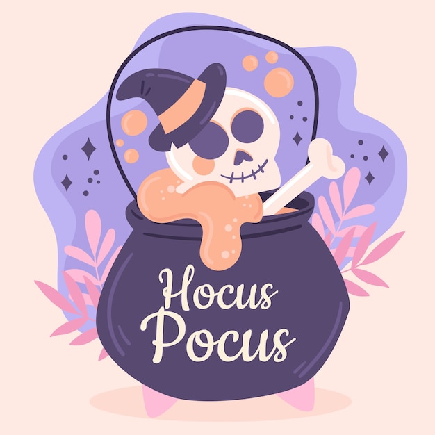 할로윈에 대 한 평면 hocus pocus 그림