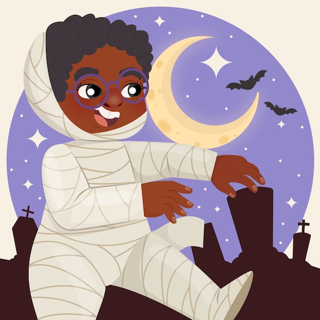 Free vector flat hocus pocus illustration for halloween celebration