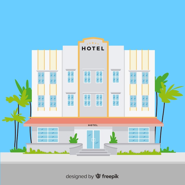 Flat hotel building