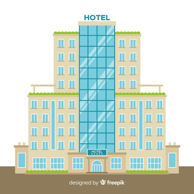 Flat hotel building