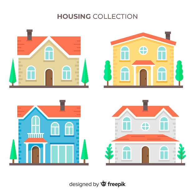 Flat housing collection