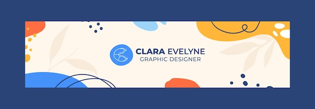 Free vector flat human resources job hunting linkedin banner template