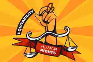 Free vector flat human rights day background