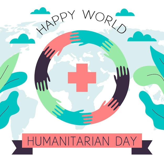 Free vector flat illustrated world humanitarian day