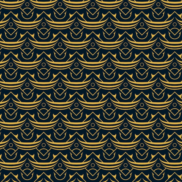 Free vector flat illustration of art deco pattern