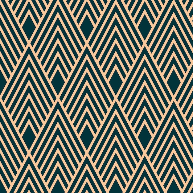 Free vector flat illustration of art deco pattern