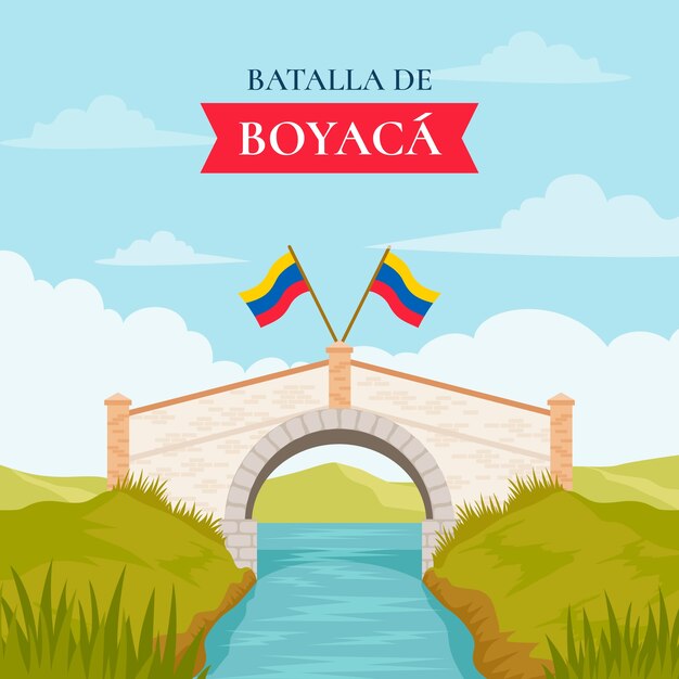 콜롬비아 batalla de boyaca에 대한 평면 그림