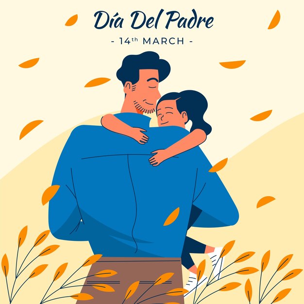 Flat illustration for dia del padre celebration