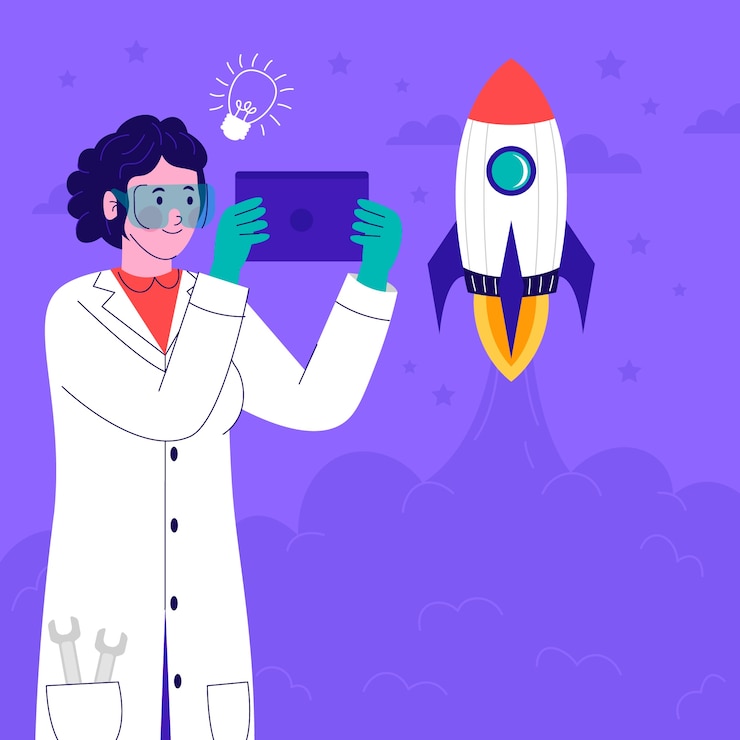 Free Vector flat illustration for international day of women and girls in science