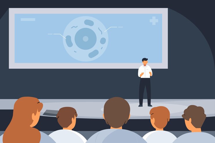 Free Vector flat illustration medical conference
