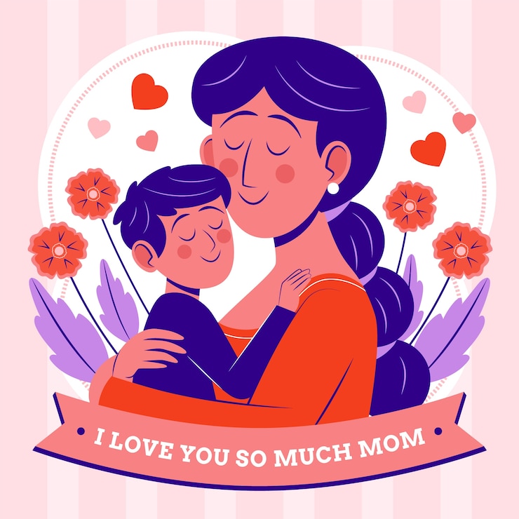 Free Vector flat illustration for mothers day celebration