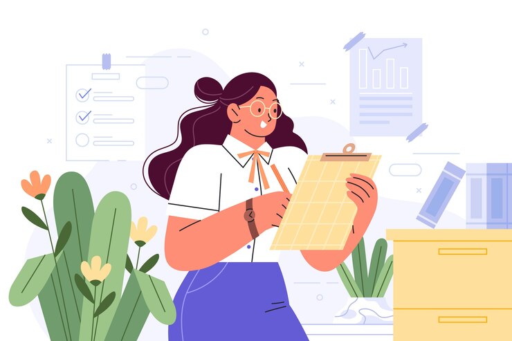 Free Vector flat illustration for secretary's day